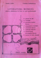 Literatura romana pentru admiterea in licee si scoli profesionale foto