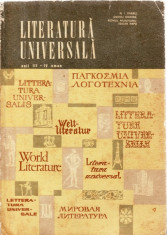 LITERATURA UNIVERSALA. MANUAL PENTRU ANII III - IV UMAN de N.I. BARBU foto