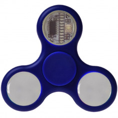 Jucarie antistres Star Fidget Spinner cu LED Blue foto