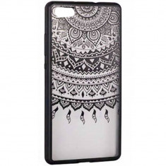 Husa Protectie Spate Star TOPLACE_P8Lite2017 Lace Design 1 Negru pentru HUAWEI P8 Lite 2017, P9 LITE 2017 foto