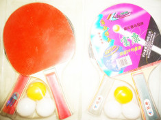 Palete tenis masa ping pong 2 palete 3 mingi foto