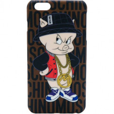 Husa Protectie Spate Moschino B7977 Porky Pig Maro pentru Apple iPhone 6 Plus foto