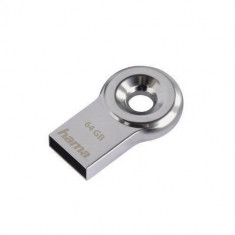 Memorie USB Hama Drop 64GB Silver foto