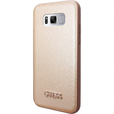 Husa Protectie Spate Guess GUHCS8LIGLGO Auriu pentru SAMSUNG Galaxy S8 Plus foto