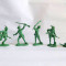 lot 6 soldati plastic verde armata alpina, Cane (Simonetti), serie completa