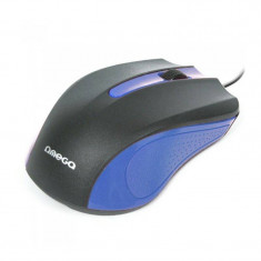 Mouse Omega OMG05 Optic 1000DPI + MousePad Gel Blue foto