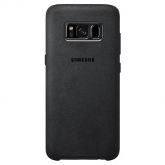 Husa Protectie Spate Samsung EF-XG950ASEGWW Alcantara Cover Argintiu pentru SAMSUNG Galaxy S8 foto