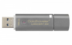 Memorie USB Kingston DataTraveler Loker + G3 16GB silver foto
