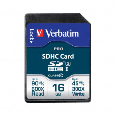 Card Verbatim SDHC Pro 16GB Clasa 10 UHS-I U3 foto