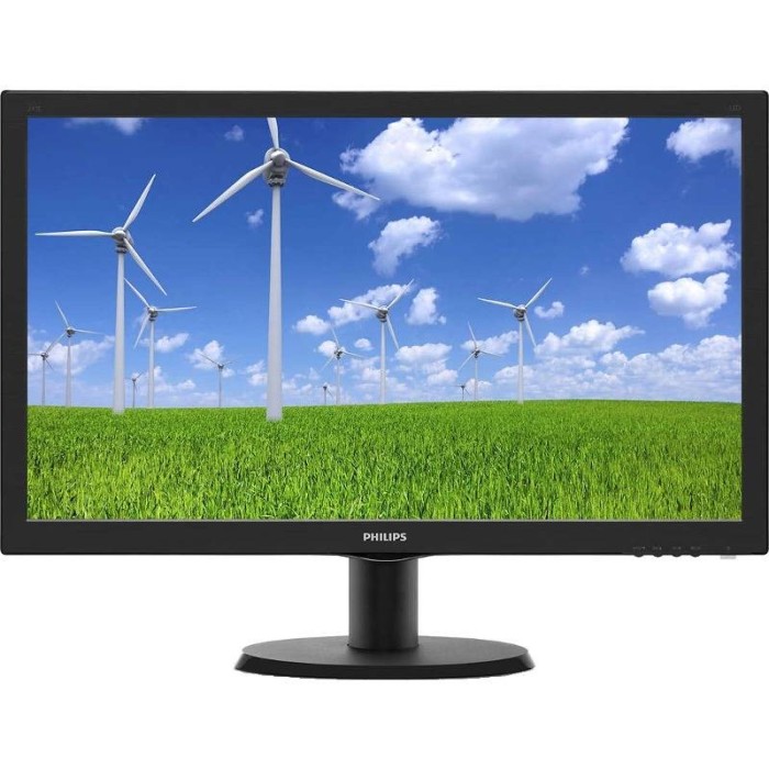 Monitor LED Philips 243S5LSB5/00 24 inch 5ms Black foto mare Monitor LED Philips 243S5LSB5/00 24 inch 5ms Black foto mare