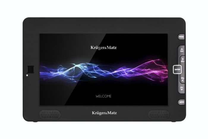 Televizor portabil Kruger&Matz KM0196 HD 23cm Negru foto mare Televizor portabil Kruger&Matz KM0196 HD 23cm Negru foto mare