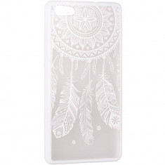 Husa Protectie Spate Star TOPLACE_P8Lite Lace Design 3 Alb pentru HUAWEI P8 Lite foto