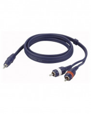 Cablu audio Jack 3.5 stereo la 2 RCA tata DAP Audio FL-303-3m foto