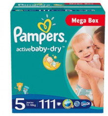 Scutece PAMPERS 5 Active Baby 11-25kg 111buc foto