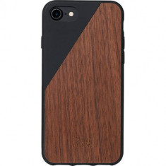 Husa Protectie Spate Native Union CLIC-BLK-WD-7 Walnut Wood Negru pentru Apple iPhone 7 foto