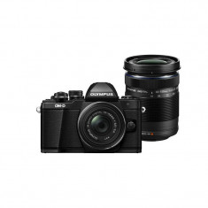 Aparat foto Mirrorless Olympus OM-D E-M10 Mark II 16 Mpx Black Kit EZ-M1442 II R si EZ-M4015 R foto