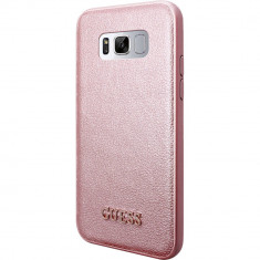 Husa Protectie Spate Guess GUHCS8IGLRG Roz pentru SAMSUNG Galaxy S8 foto