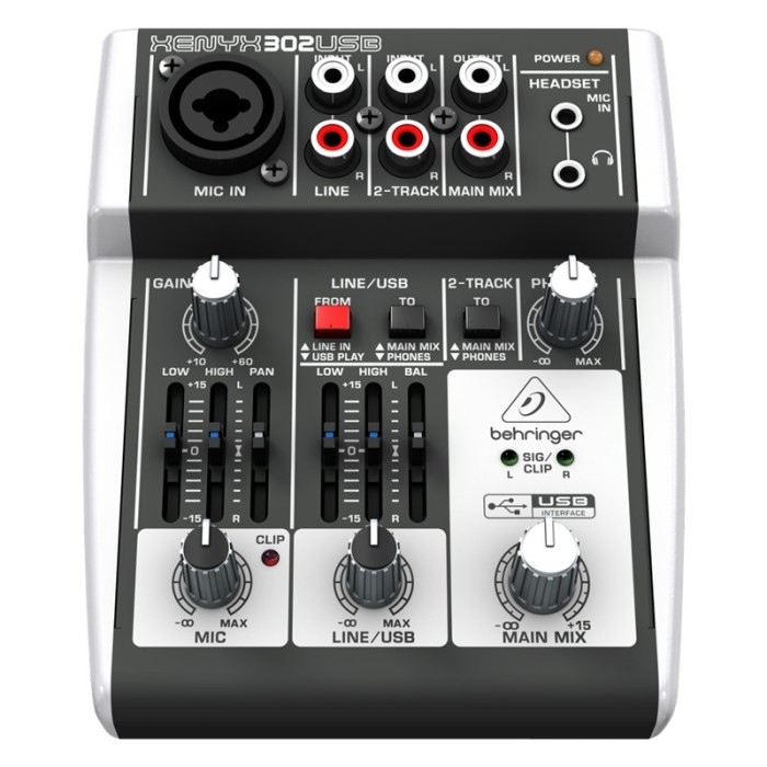 Mixer audio Behringer XENYX 302USB Mixer audio Behringer XENYX 302USB