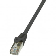 Cablu F/UTP Logilink EconLine Patchcord Cat 6 10m Negru foto