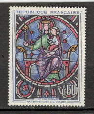 Franta.1964 800 ani Catedrala Notre-Dame Paris-Vitraliu KP.23 foto