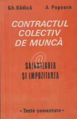 Contractul colectiv de munca - salarizarea si impozitarea (Texte comentate) foto