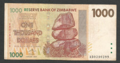 ZIMBABWE 1000 1.000 DOLARI DOLLARS 2007 [16] P-71 foto