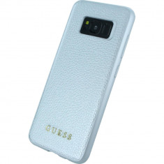 Husa Protectie Spate Guess GUHCS8IGLSI Argintiu pentru SAMSUNG Galaxy S8 foto