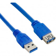 4World Cablu USB 3.0 0.5m albastru foto