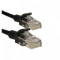 Cablu UTP 4World Patchcord neecranat Cat 5e 20m Negru