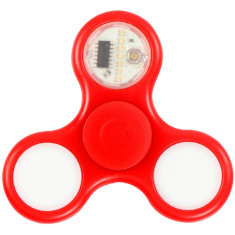 Jucarie antistres Star Fidget Spinner cu LED Red foto