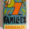 Joc de carti, vechi, vintage, 7 Familles Animaux, instructiuni in franceza,