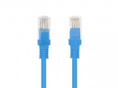 Cablu FTP Lanberg Patchcord Cat 5e 5m Albastru foto