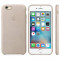 Husa Protectie Spate Apple Leather Case Gri Rose pentru iPhone 6s plus