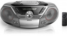 Radio CD Player Philips Soundmachine AZ783 12W USB Tuner Digital FM MP3 WMA LineIn LineOut Telecomanda Argintiu foto