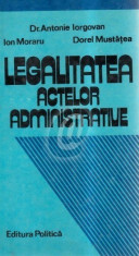 Legalitatea actelor administrative foto