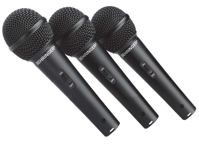 Set 3 microfoane cu fir Behringer XM1800S Set 3 microfoane cu fir Behringer XM1800S
