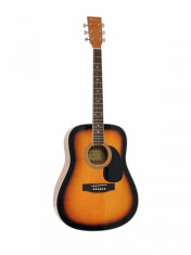 Chitara western dreadnought, sunburst, Dimavery DR-510SB foto