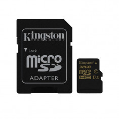 Card Kingston microSDHC 32GB Clasa 10 U3 UHS-I 90 Mbs cu adaptor SD foto