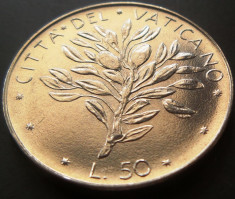Moneda 50 LIRE - VATICAN, anul 1974 *cod 1111 = UNC din fasic foto
