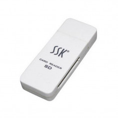 Card reader SSK SCRS054 USB 2.0 White foto