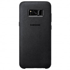 Husa Protectie Spate Samsung EF-XG955ASEGWW Alcantara Cover Argintiu pentru SAMSUNG Galaxy S8 Plus foto