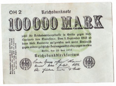 Germania bancnota 100000 mark 1923 100.000 marci foto