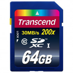 Card Transcend SDXC 64GB Class 10 200x foto