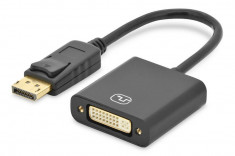 ASM Cablu adaptor Displayport 1.1a DP la DVI-I negru foto