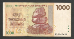 ZIMBABWE 1000 1.000 DOLARI DOLLARS 2007 [6] P-71 foto