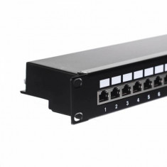 NETRACK Netrack patchpanel 19 inch 24 ports cat. 6 FTP LSA with shelf foto