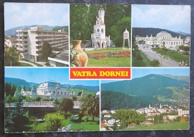 ROMANIA - TURISM. VATRA DORNEI. ILUSTRATA CIRCULATA (C.P.31) foto