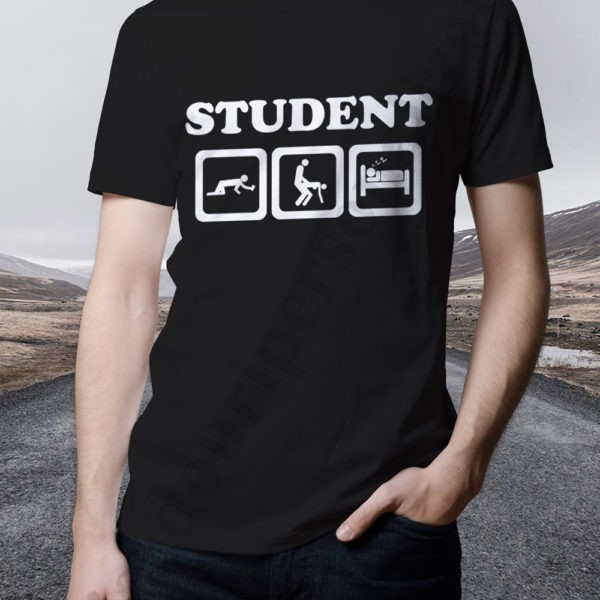 Tricou Student, Tricou Funny, Tricou personalizat foto mare Tricou Student, Tricou Funny, Tricou personalizat foto mare