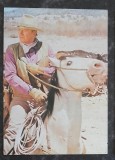 ROMANIA - JOHN WAYNE IN FILMUL COWBOY. ILUSTRATA MNH (C.P.34)