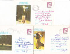 bnk ip Lot 3 intreguri postale 1976 - circulate - Brancusi foto